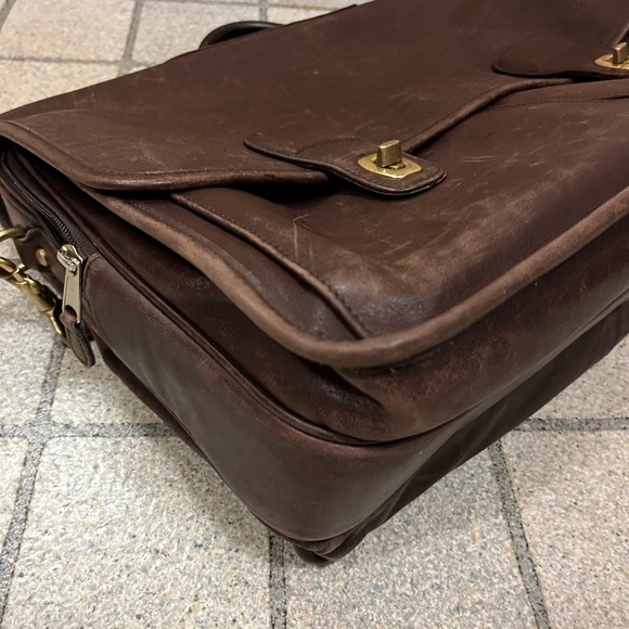 Vintage Coach Prescott Messenger Laptop bag brown - Picture 9 of 10